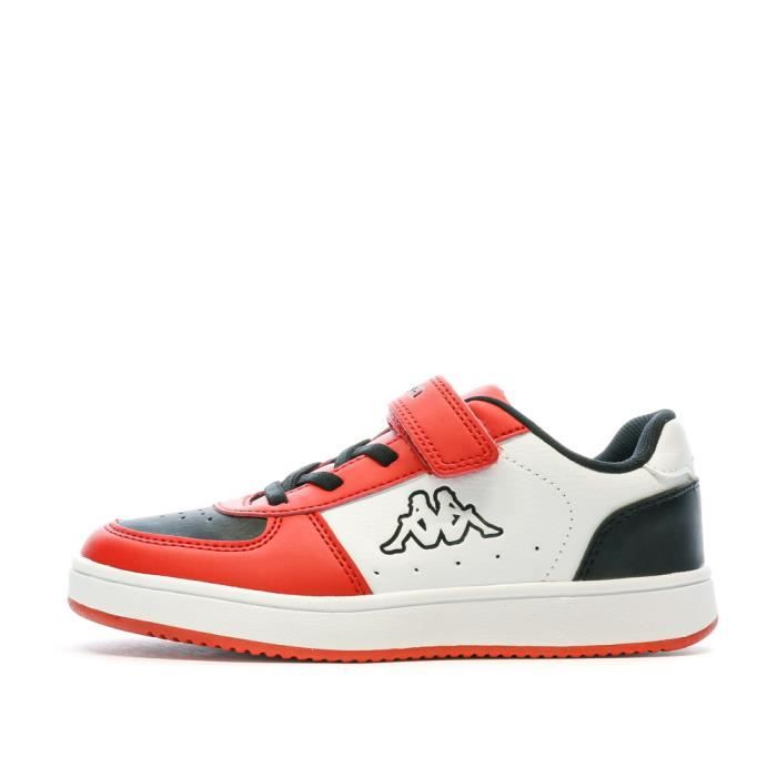 Kappa Baskets Enfant - KAPPA - Malone - Noir/Rouge - Scratch - Synthétique
