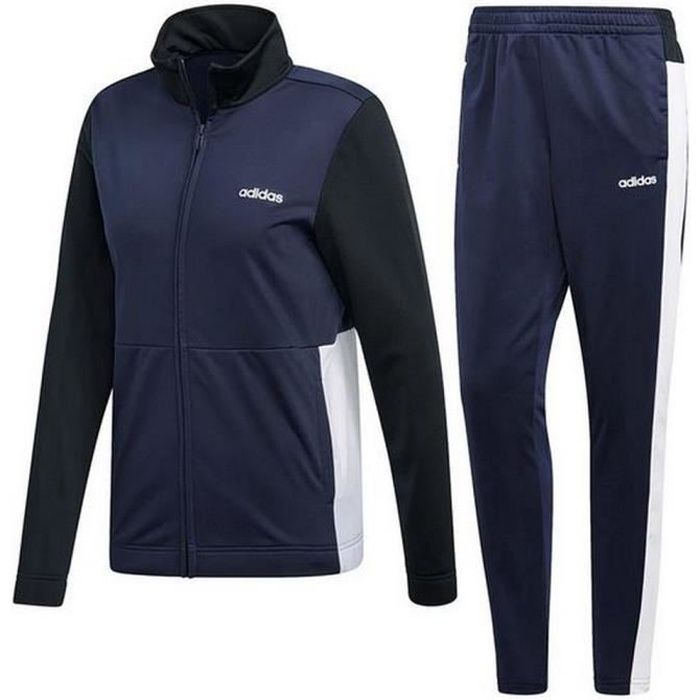 Jogging Femme Adidas Performance Marine Noir et Blanc - Multisport - Conception 3 panneaux - Taille élastique