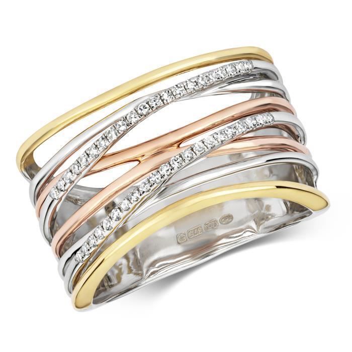 Bague sales trois couleurs
