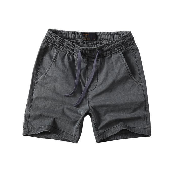 Short homme sales coton taille élastiquée
