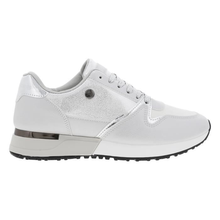 Baskets talon compensé bas Les Petites Bombes gris