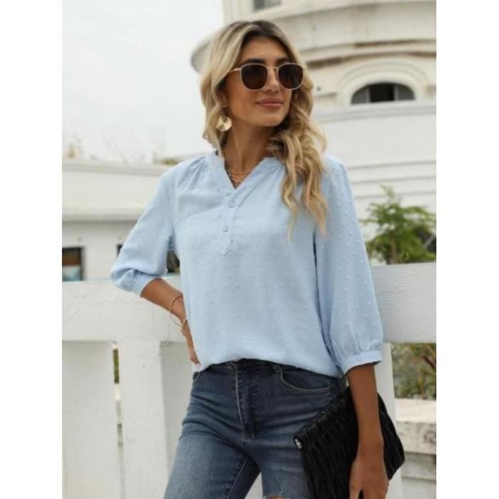 Blouse Femme Chic Et élégant Fluide Chemisier Femme élégant En Lin
