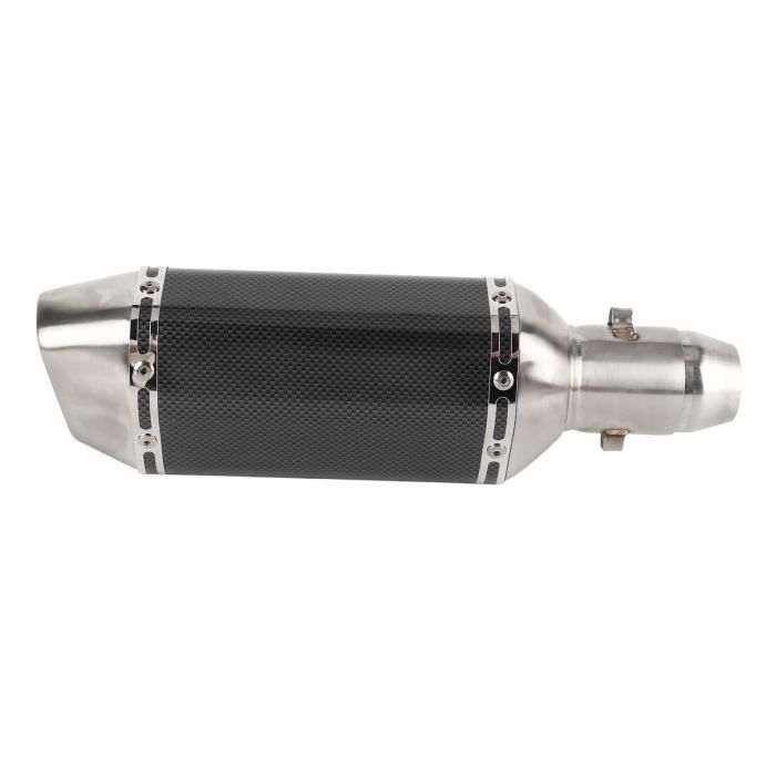 Support Universel De Silencieux Moto - Acier Inoxydable, Facile à Installer, Noir Et Argent - 12