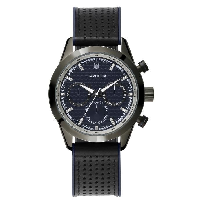ORPHELIA - Montre Hommes - Quartz - Multi-Cadrans - Bracelet en Silicone - Bleu - OR71903