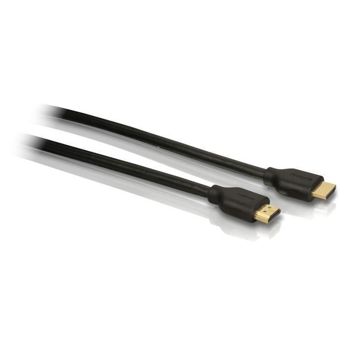 Philips Câble HDMI avec Ethernet SWV5401H 10 1 8 HDMI Type A Standard HDMI Type A Standard Compatibilité 3D