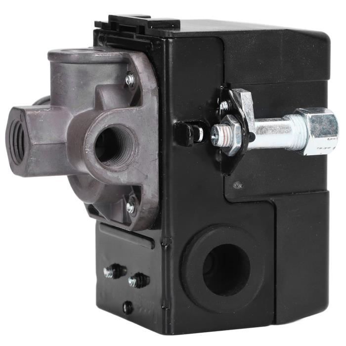Régulateur Pression 0-180 PSI Pressostat Compresseur Air 90-120 PSI - Régulateur 4 Voies 0-180 PSI Vanne Regulation Pression 4 Voies