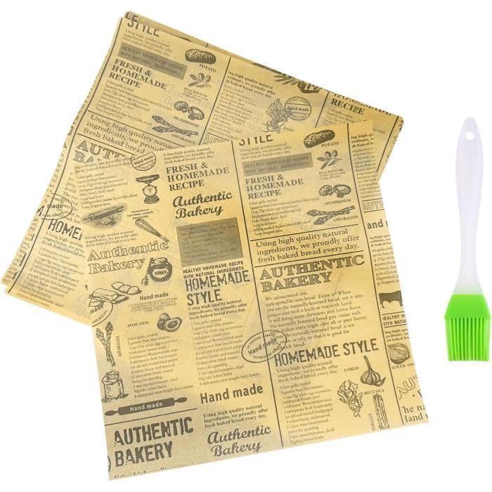Lot De 100 Feuilles Papier Ciré Alimentaire 18x18 Cm - Résistant à La Graisse, Motif Carreaux Rouge/blanc - Pour Sandwichs, Fêtes, Pique-nique