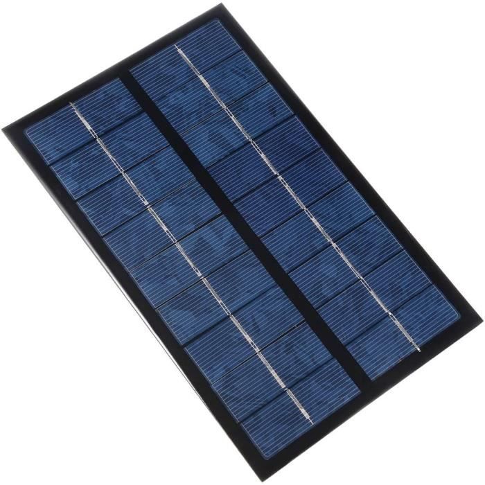 Panneau Solaire Portable 8W 5V - Silicium Polycristallin Classe A - Dimensions 287x172 Mm - Port USB - Pour Recharger Téléphone En Camping, Randonnée