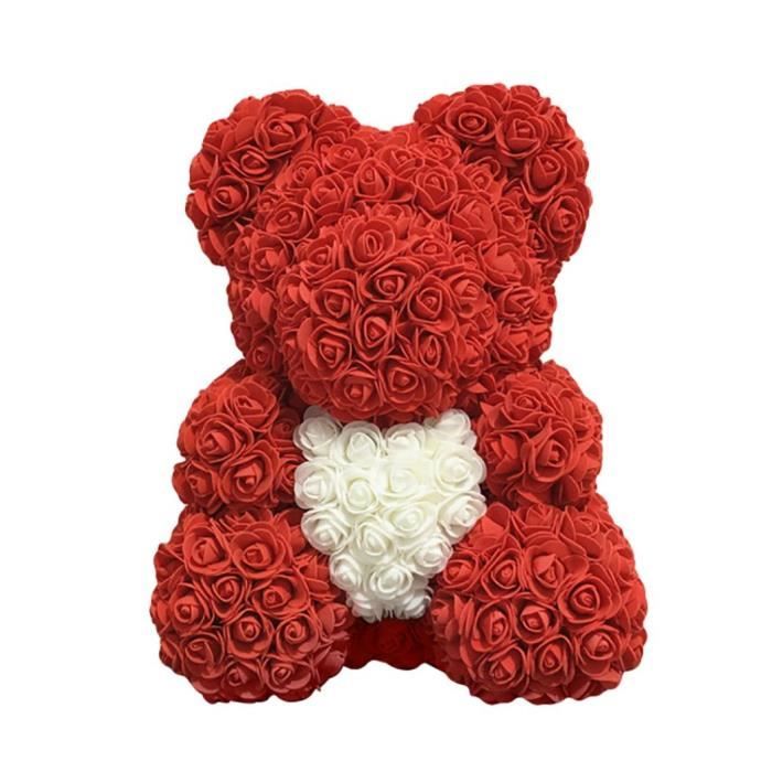 Amour Coeur Mousse Fleur Rose Belle Ours Saint Valentin