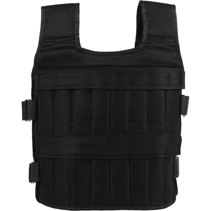 Gilet Lesté Réglable 3kg Pour Course à Pied Et Jogging - Noir