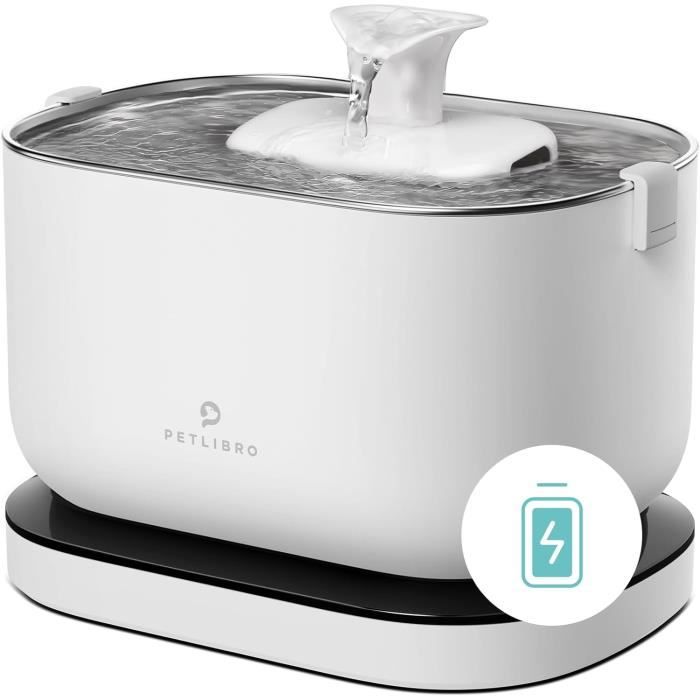 Fontaine à Eau Pour Chat PETLIBRO Dockstream 3L Avec Reconnaissance RFID - Suivi Hydratation Jusqu'à 5 Animaux - App Connectée Wi-Fi 2.4GHz - 8
