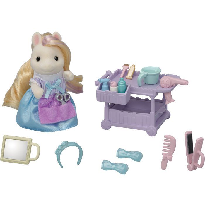 Sylvanian Family 5644 : La maman poney et son kit de coiffure Epoch d'enfance