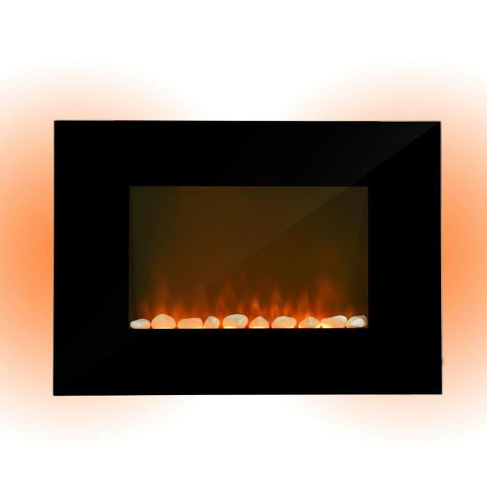 COSTWAY Cheminée Electrique Murale 900/1800W 9 Couleurs de Flamme LED 5  Luminosit-Télécommande et Minuterie 1-8 Heures Écran tactile - Cdiscount  Bricolage
