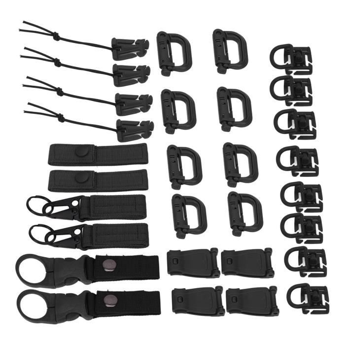 LASSIG Lot De 2 Crochets Attache Poussette Gris - Accessoire Poussette