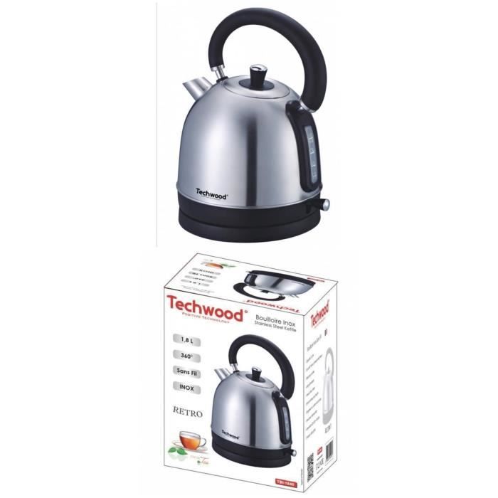 Bouilloire Inox INOX Sans Fil 1 8 Litre Arre?t automatique INOX GRISEe - vue 2