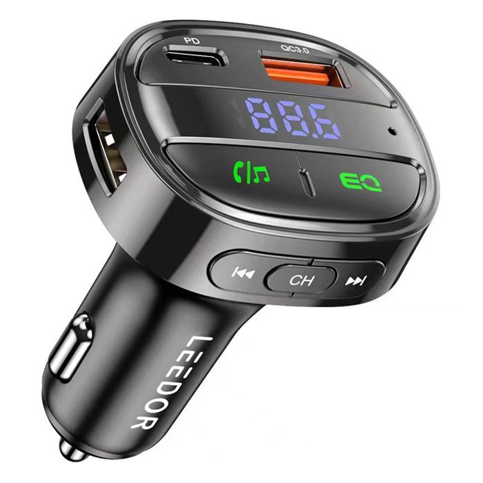 Transmetteur FM Bluetooth Pour Voiture - Adaptateur Audio Sans Fil Pour Autoradio (Modèle HK401) - Neuf Générique