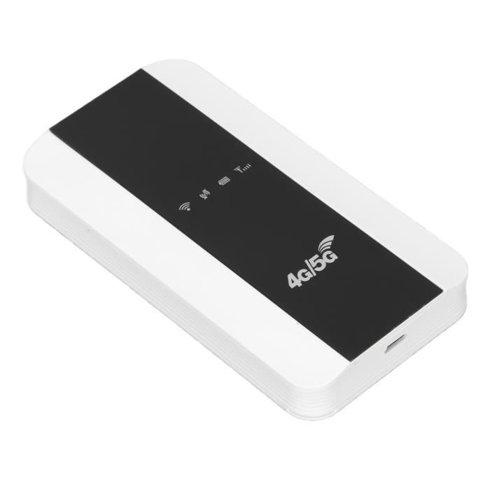 TMISHION WiFi de voiture mobile Prise en charge des points daccès mobiles 4G / 5G Carte SIM Routeur sans fil portable à longue
