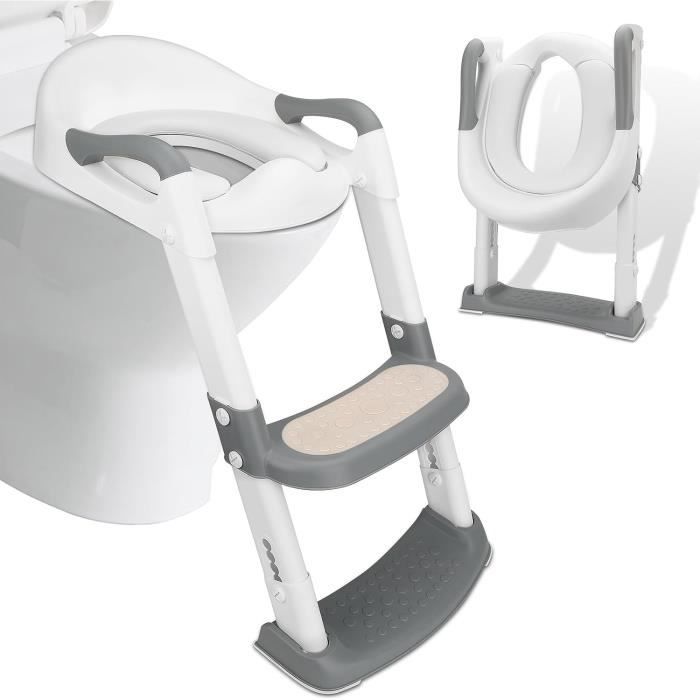 Siège Toilette Pliable Frasheng - Pot Bébé Portable - Pour Voyage Et Camping - Gris