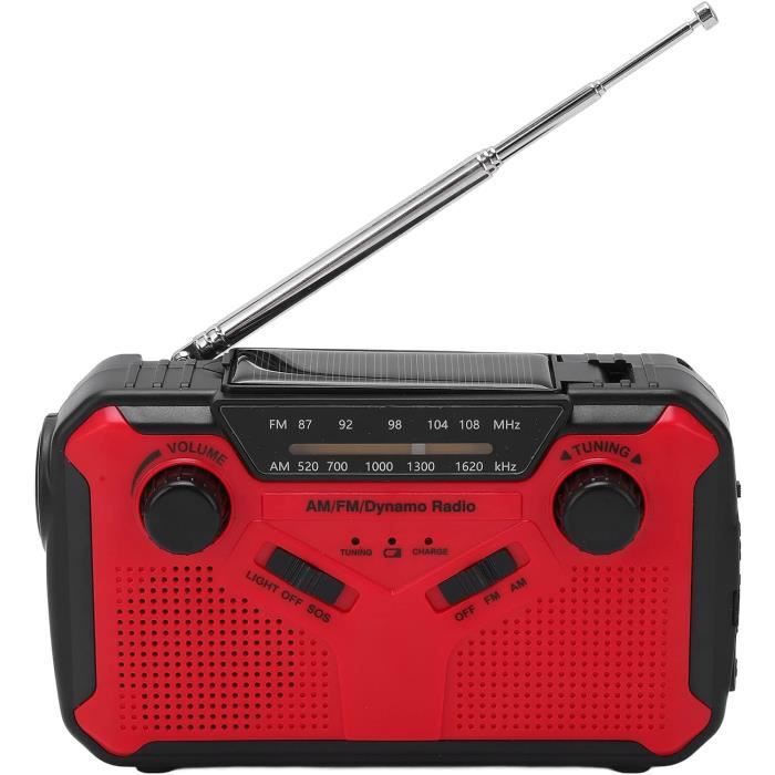 Radio Météo, Manivelle Radio Avec Manivelle Réglable En Luminosité Pour