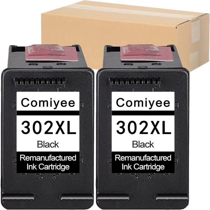 Cartouches D'encre Remanufacturées 302 XL Noir Pour HP – Compatibles Deskjet 2130, 3630, Etc., Neuves Sous Blister