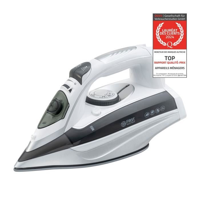 Fer à vapeur - TZS FIRST AUSTRIA - 3100W - Semelle céramique - Autonettoyant - Réservoir 045L - Tzs First Austria