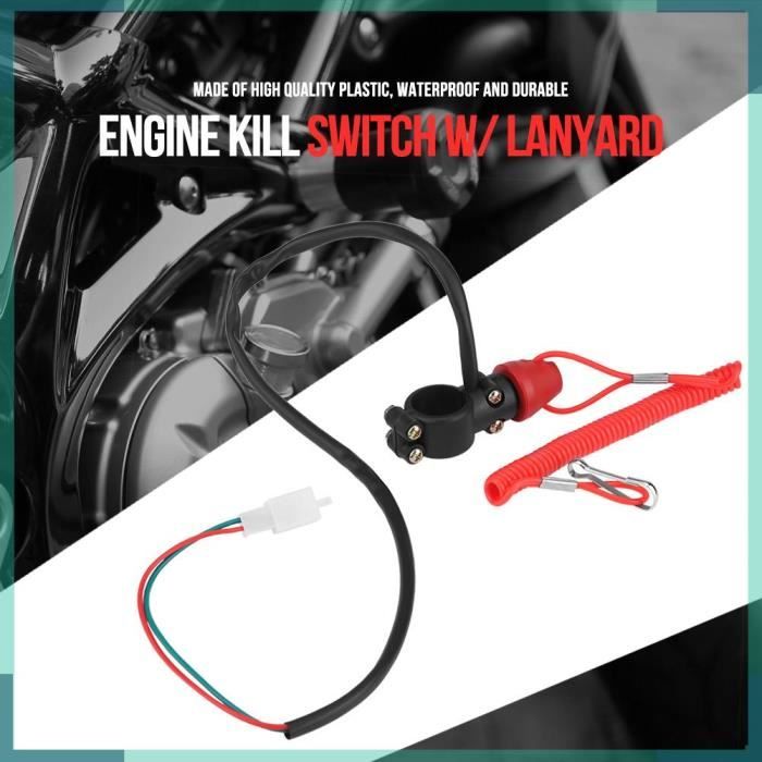 Interrupteur D'arrêt D'urgence Avec Attache Pour Hors-bord Yamaha 15-40HP 2 Temps - Réf. 6E9-82575-09 - 7