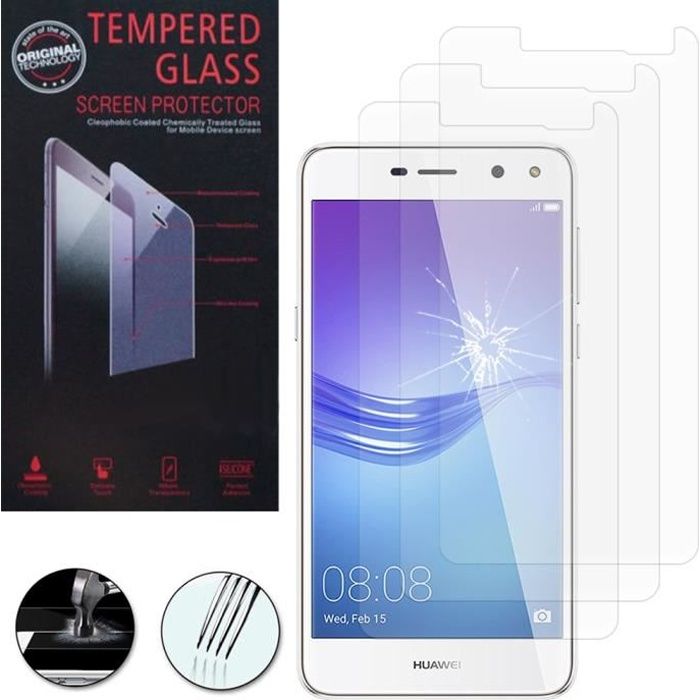 Film vitre protecteur protection verre trempé pour l'écran de Huawei Y6 2017 5" Film vitre protecteur protection verre trempé pour l'écran de Huawei Y6 2017 5"