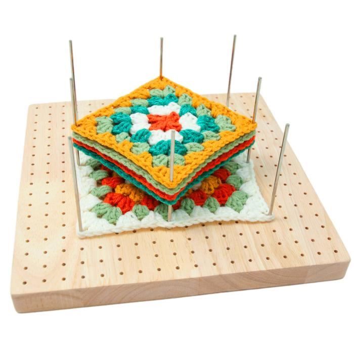 Planche de blocage en bois au crochet Planche de blocage en bois réutilisable bricolage 324