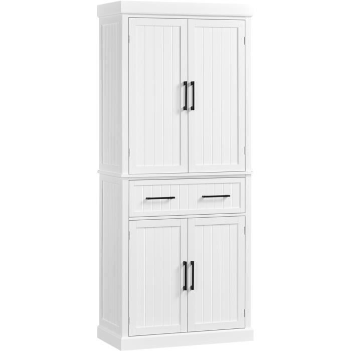 Yaheetech Armoire de Rangement avec Étagères et Tiroir Réglables en Hauteur Buffet Armoire de Cuisine Polyvalente Blanc Yaheetech Armoire de Rangement avec Étagères et Tiroir Réglables en Hauteur Buffet Armoire de Cuisine Polyvalente Blanc