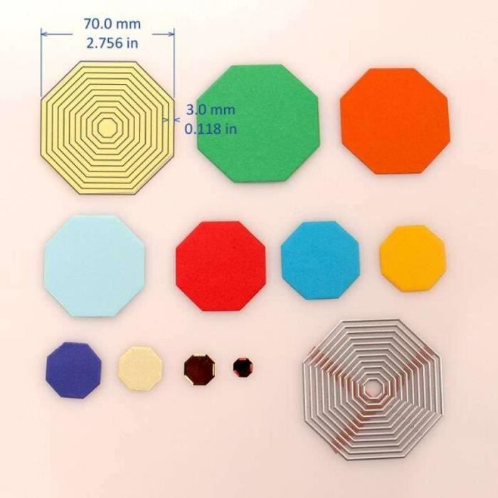 Gemini_mall® Lot De 2 Matrices De Découpe En Métal En Forme D