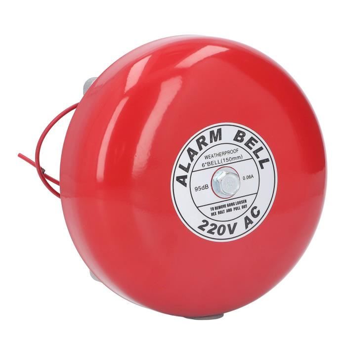 Cloche électrique 100 DB – 4 Pouces, Inox, Pour Alarme Ou Signal