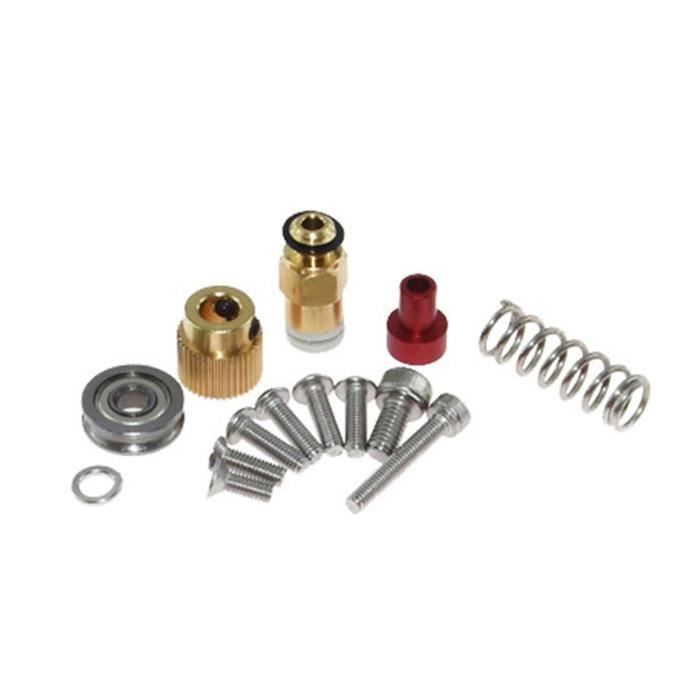 Kit Matériel Extrudeuse Double Engrenage 15 Pièces - Acier Allié Pour Voron, PRUSA, Bowden, Sherpa