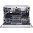 Lave-vaisselle compact 6 couverts - BRANDY BEST - SILVER6D - Pose libre - Départ différé - Moteur à induction-1