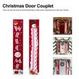 1 paire de rideaux de porte décoratifs de Noël banderole - banniere - guirlande (hors noel) articles - decoration de fete-1