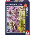 Puzzle - SCHMIDT SPIELE - Fleurs violettes - Paysage et nature - 1000 pièces - Adulte-1