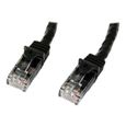 STARTECH Câble réseau Cat6 Gigabit UTP - Sans crochet - 10 m - Cordon Ethernet RJ45 anti-accroc - Câble patch Mâle / Mâle - Noir-1