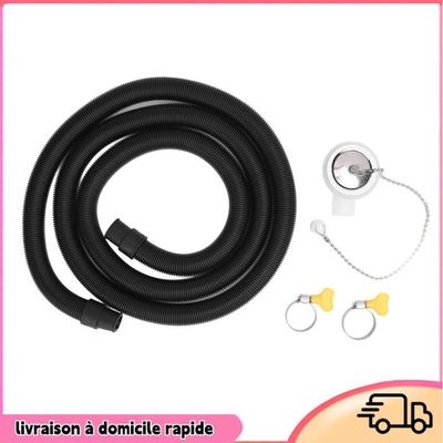 Aqxreight Kit Connecteur Vidange Évier Camping-Car | Tuyau Drainage 2m + Angle Droit Anti-Fuite | Installation Facile Pour VR & Yacht