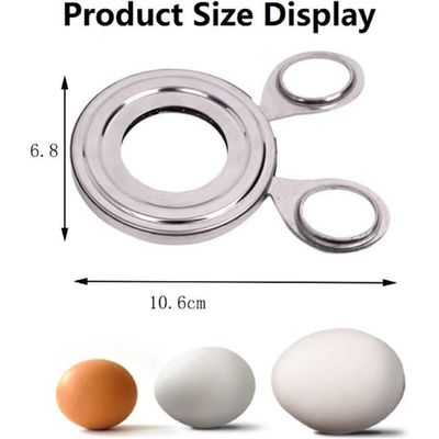 Casse Oeuf Coupe-œuf En Acier Inoxydable - Coupe Nette Des Coquilles - Facile à Utiliser Et Lave-vaisselle Découpeur œufs Acier Inoxydable