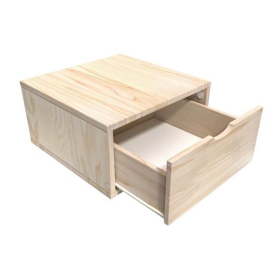 Cube De Rangement Largeur 50 Cm Tiroir Couleur Brut Achat