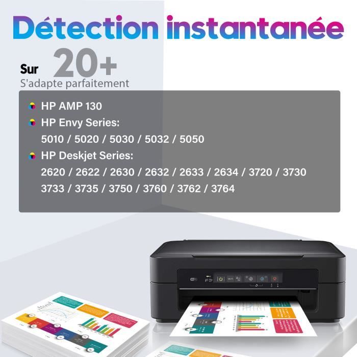 HP 304XL Cartouche d'encre trois couleurs authentique (N9K07AE) pour HP  DeskJet 2620/2630/3720/3730
