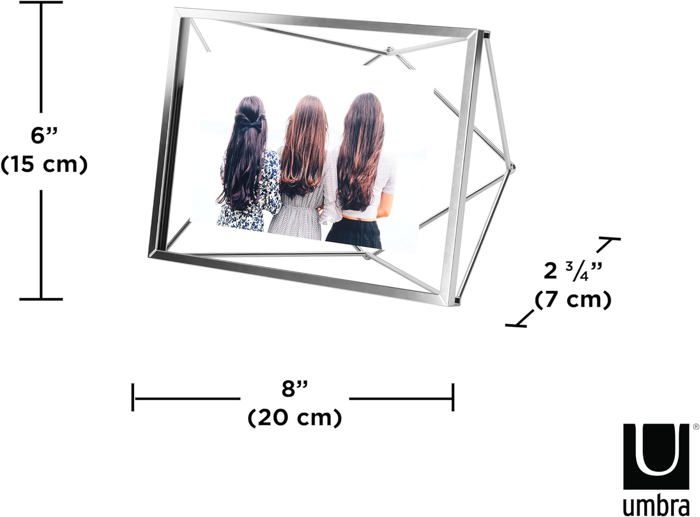 Cadre Photo Vintage Entre Deux Verres 10x15 Cm - Design Transparent Et Noir - À Poser