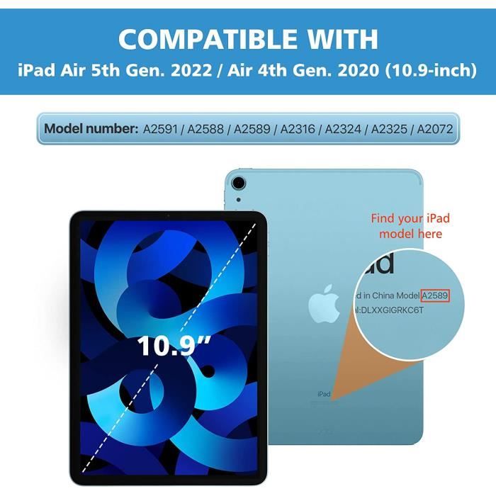 MoKo Étui Compatible avec iPad 10e génération 2022, iPad 10,9