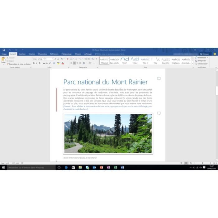 Logiciel de bureautique Microsoft Office 365 Personnel. • Logiciel ...