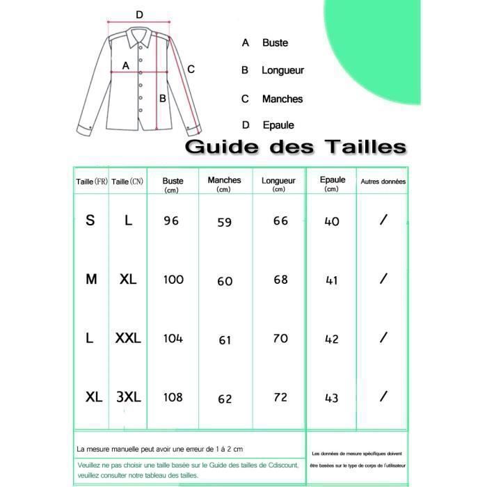 Chemise Guide Des Tailles Pull Homme Xxl Taille 52 Pull Homme