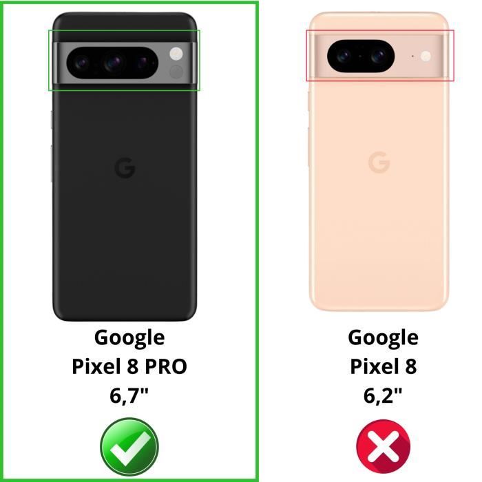 Protection Caméra pour Google Pixel 8 PRO [Lot de 2] Verre Trempé Appareil  Photo Arrière Film Protection Phonillico®