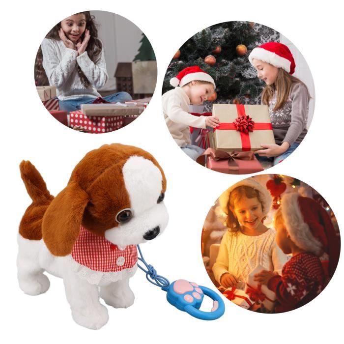 Chiot Peluche Interactif Qui Marche, Aboie Et Remue La Queue – Un Vrai Copain Pour Les Enfants !