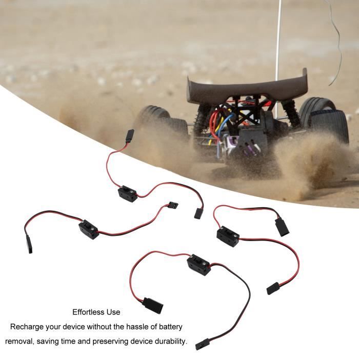 Interrupteur RC 20A Télécommandé 3-30V Pour Modélisme – Commande PWM, Câbles Silicone, Compatible Voiture, Bateau, Drone, LED Switch RC Pour Voiture Et Bateau