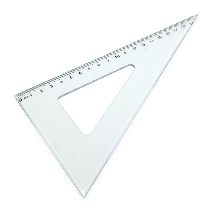 Equerre en plastique transparent Waytex 931242 21 cm 60° graduation en ...