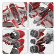 Mould King 21047 Technik Star Wrestling Fighter modèle de vaisseau spatial, 6003 pièces Space Destroyer Model MOC bloc jouet set-2