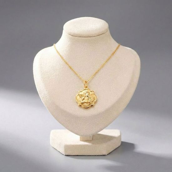 Pendentif Ancien Ange Avec Harpe En Argent Massif 925 Et Or/vermeil - Superbe état - Pièce Vintage N°2